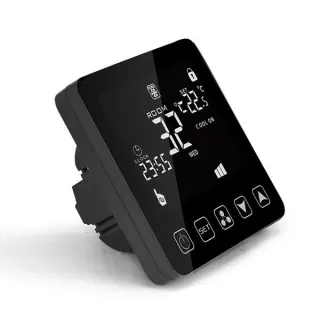 Сенсорный термостат MDV HY08AC, чёрный