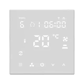 Сенсорный термостат MDV HY607AC, белый